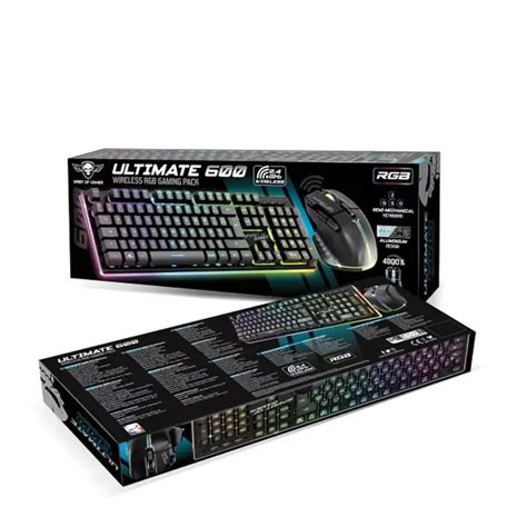 PACK GAMER CLAVIER SOURIS SPIRIT OF GAMER SOG ULT600 RGB NOIR