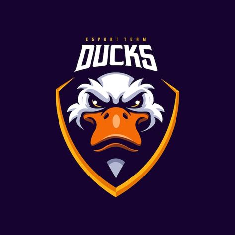 Premium Vector Duck Head Logo For Sport Or Esport Team