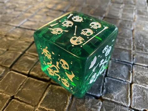 Large 2 Inch Gelatinous Cube Mini That Are Also A Die Dungeons And