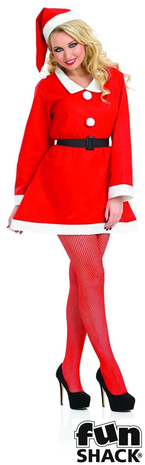 Santas Sweetie Christmas Ladies Fancy Dress Costume