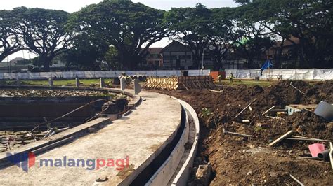 Progres Revitalisasi Alun Alun Tugu Capai 27 Persen Malang Pagi