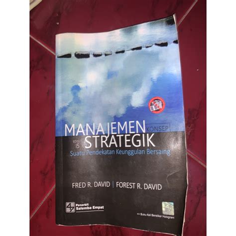 Jual Manajemen Strategik Edisi 15 Fred R David Shopee Indonesia