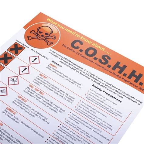 Coshh Regulations Poster