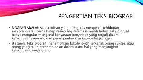 Teks Biografi Pptpptx