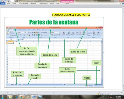 Ventana De Excel Y Sus Partes