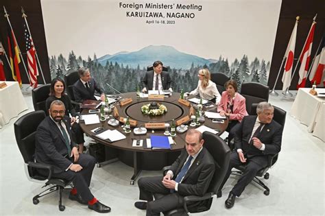 G7外長聯合聲明反對中國片面改變現狀 強調台海和平穩定重要性 國際 中央社 Cna