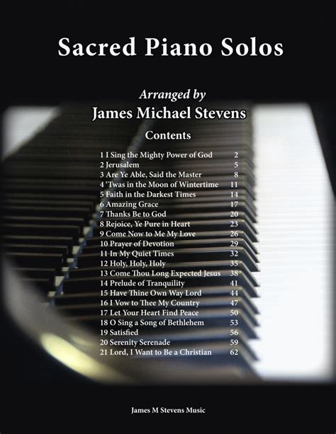 Sacred Piano Solos Book By Various Sheet Music For Piano Solo At Sheet