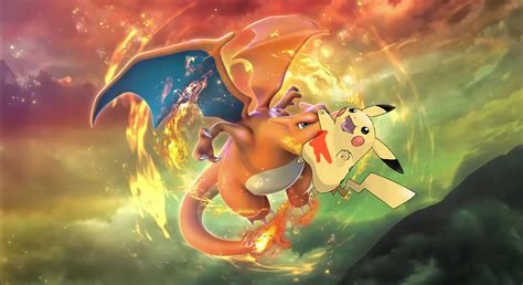 Charizard attacks Pikachu by CheeseCattie on DeviantArt