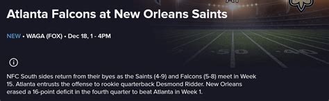 Falcons Vs Saints Livestream How To Watch Nfl Week 15 Online Today Cnet