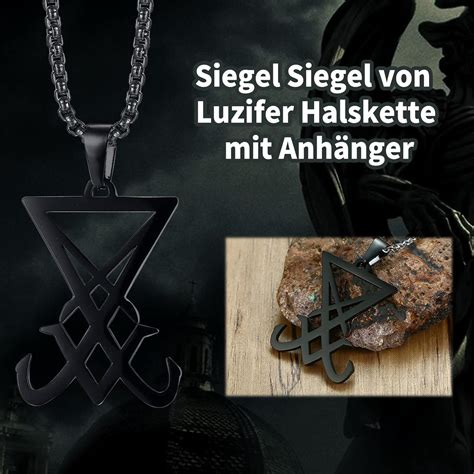 Vnox Satan Luzifer Anh Nger Halsketten Set Siegel Siegel Von Luzifer