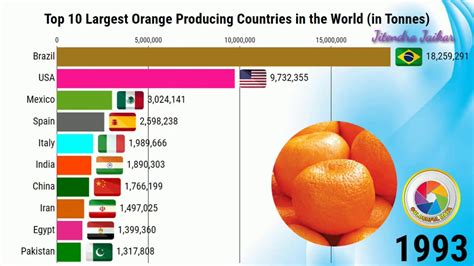 Top Lergest Orange Producing Countries In The World