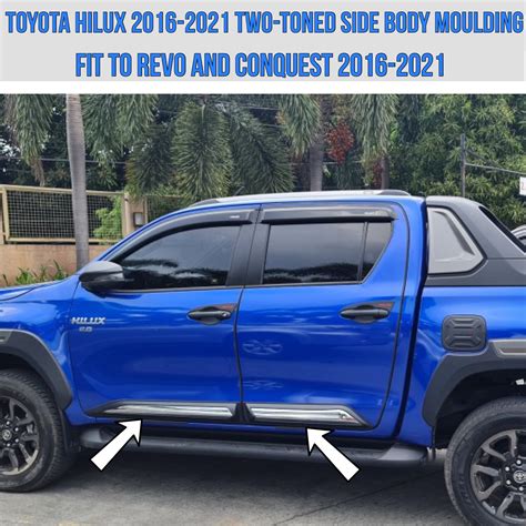 Toyota Hilux Revo Conquest Two Toned Body Side Moulding