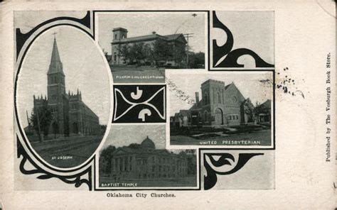 Oklahoma City Churches Postcard