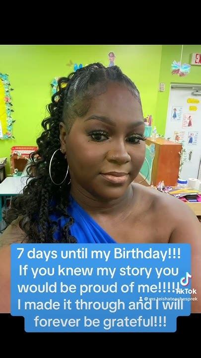 7 Days Until My Birthday Contentcreator Trendingvideo Vlogs