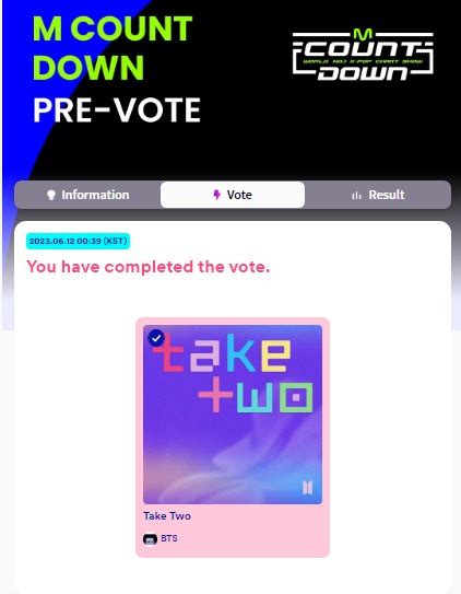 Ph Army Voting Streaming Team On Twitter M Countdown Pre Voting