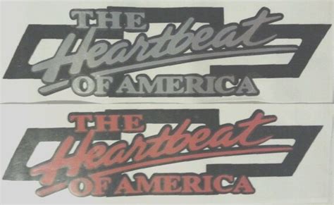 Chevy Heartbeat of America Bowtie Vinyl by SharisVinylEmporium