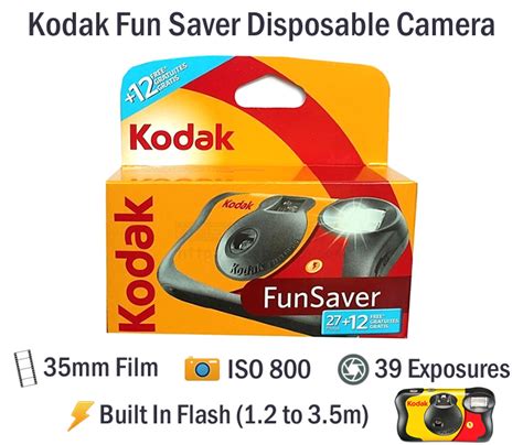 Kodak Fun Saver Disposable Film Camera 39 Exp