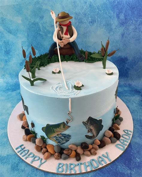 Fishing Cake Design Images Fishing Birthday Cake Ideas 60th Birthday