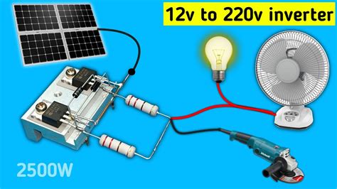 How To Make Simple Inverter 2500w Irf 3205 Mosfet No Ic Inverter 12v To 220v Youtube