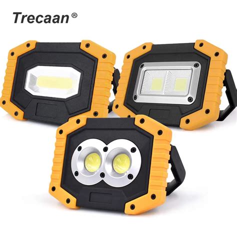 W Cob Led Work Light Rechargeable Portable Waterproof Led Flood