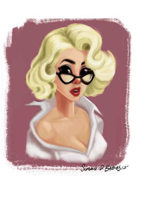 A Marilyn Monroe Pin Up By Scotland Barnes Pin Up Art And Artists