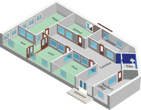 Kindergarten School Floor Plan