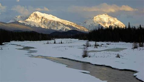 Athabasca Falls, in Winter Cross Country Skiing, Far Away, Paths, Westerns, Natural Landmarks ...