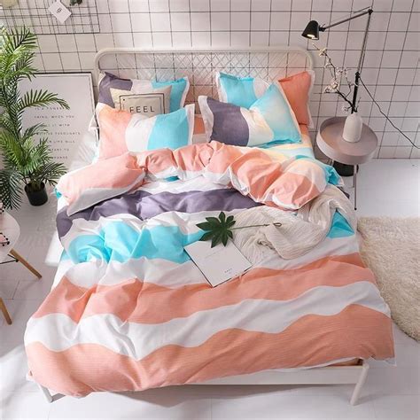 Aloe Cotton Duvet Cover 4pcs Bed Linens Luxury Duvet Cover Sets