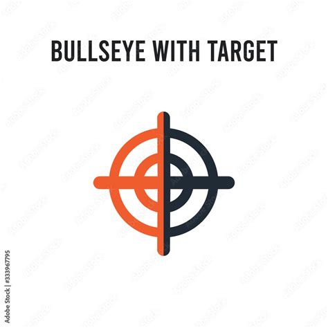 bullseye  target vector icon  white background red  black