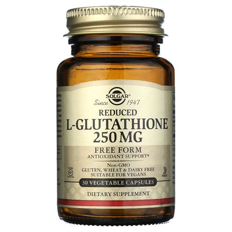 Solgar L Glutathione Mg Vegetable Capsules Walmart