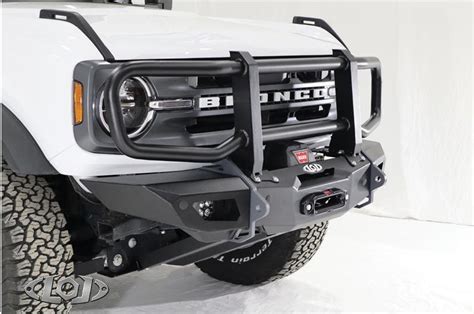 Ford Bronco Black Ops Shorty Winch Front Bumper By Lod Offroad Bfb210 X