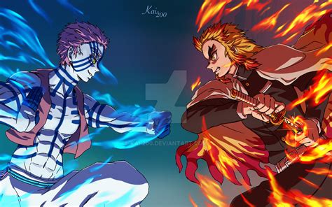 Rengoku vs Akaza by Kai-200 on DeviantArt