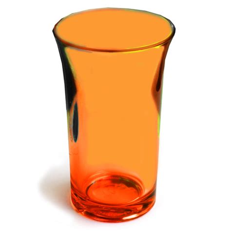 Econ Neon Orange Polystyrene Shot Glasses Ce 1 75oz 50ml Drinkstuff