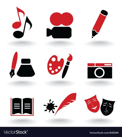 Art Icon Royalty Free Vector Image Vectorstock