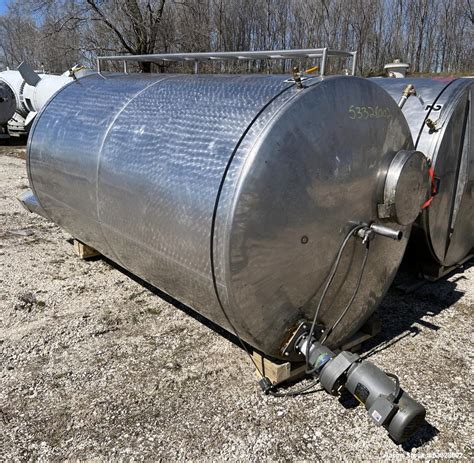 Used Agitated Tank Approximately 1 000 Gallon Stainless Steel Ver