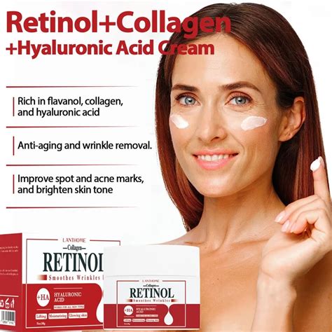 Creme De Clareamento Facial E Corporal Retinol Col Geno Cido Hialur