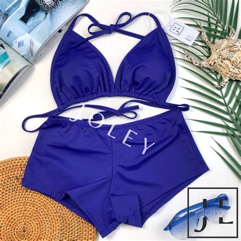 Jual Bree Solid Bikini Set Bikini Pantai Baju Renang Bikini