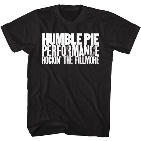 Humble Pie Rockin The Fillmore Men S T Shirt Live Performance Hard Rock