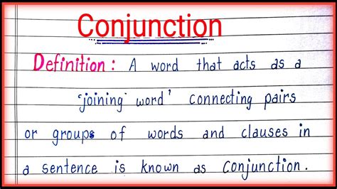 Conjunction With Examples Definition Of Conjunction With Examples