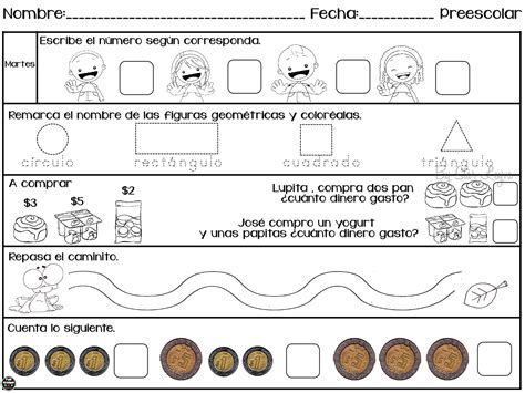 Cuaderno De Tareas Para Preescolar Materiales Educativos Para Maestras