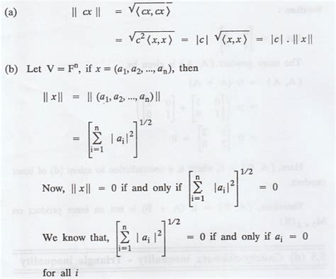 Cauchy Schwarz Inequality Triangle Inequality