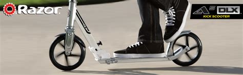 Razor A5 DLX Kick Scooter for Kids Ages 8+ - 8" Urethane Wheels ...