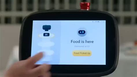 Ai Driverless Food Delivery Robot Restaurant Service Hotel Service