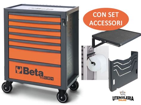 Beta Carrello Arancio Rsc Cassetti Con Porta Carta Porta Documenti