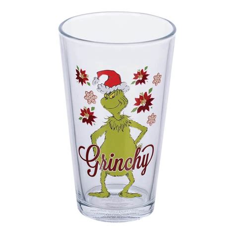 Dr Seuss Grinchmas 16 Ounce Glasses Set Of 4