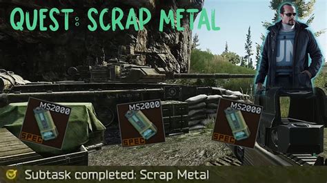 Quest Scrap Metal Escape From Tarkov Peacekeeper Task Youtube