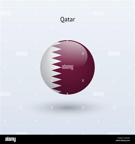 Qatar Round Flag Vector Illustration Stock Vector Image Art Alamy