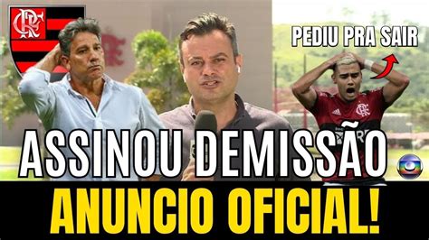 CLIMA PESOU NO FLA ANDREAS DESESPERA RENATO CAIU NOTICIAS DO