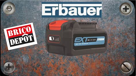 Batteries 18v 5Ah ERBAUER Ne Charge Plus YouTube