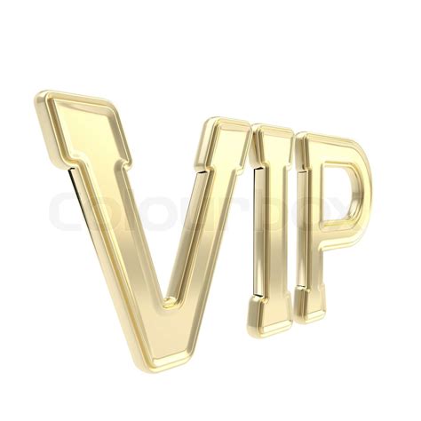 VIP golden emblem symbol isolated | Stock image | Colourbox